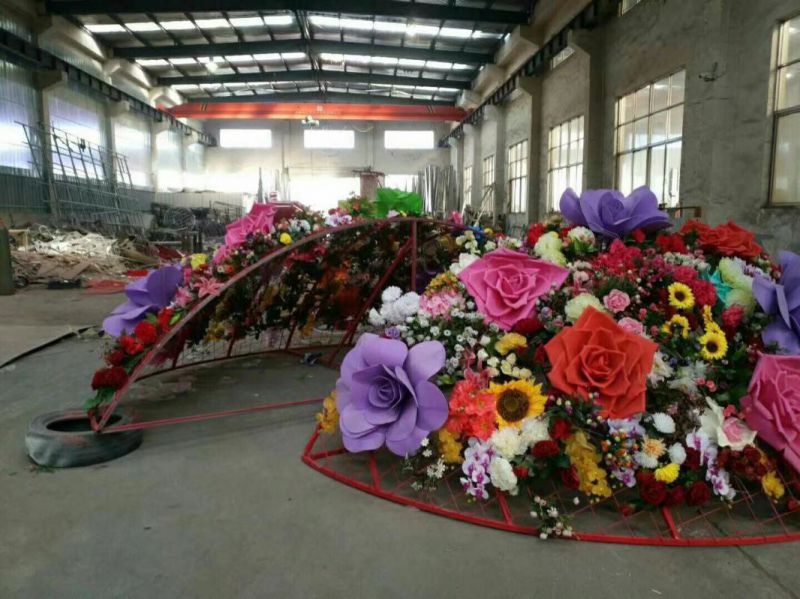 花籃雕塑服務(wù)商，標(biāo)志性雕塑，不銹鋼花籃雕塑創(chuàng)意訂做