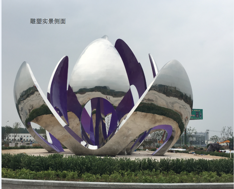 幾何蓮花雕塑 發(fā)光公園花卉雕塑 大門口水蓮花雕塑