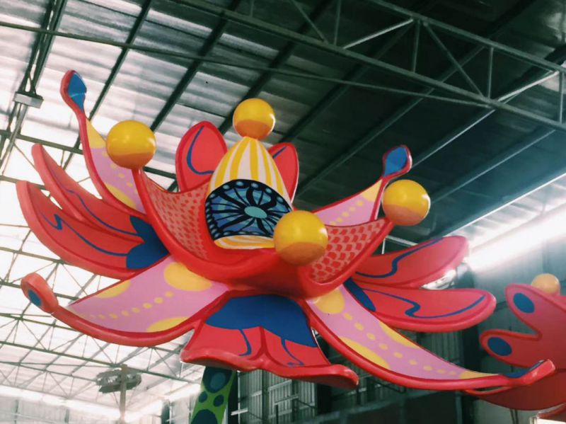 廣場向日葵雕塑 抽象花卉雕塑 烤漆植物雕塑