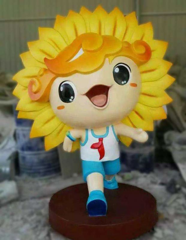 公園向日葵雕塑 戶外花卉雕塑 抽象花朵雕塑