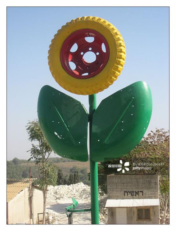 葵花雕塑訂做，景區(qū)雕塑，烤漆葵花雕塑定價