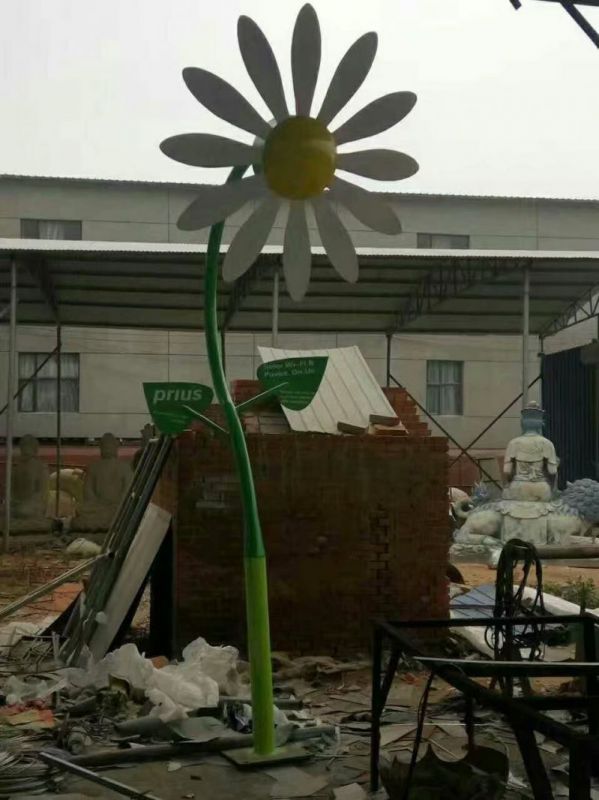 彩繪太陽花雕塑生產(chǎn)，景區(qū)案例，彩繪太陽花雕塑優(yōu)選