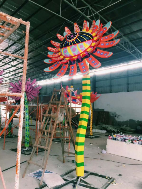 太陽花雕塑承接，城市裝飾，大型太陽花雕塑生產(chǎn)商