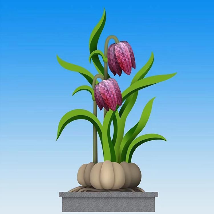 公園蘭花雕塑 創(chuàng)意企業(yè)雕塑 美陳玉蘭花雕塑