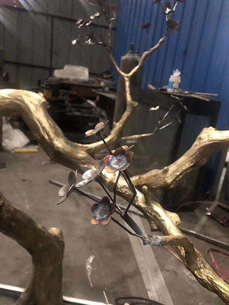 建筑梅花雕塑精選，露天雕塑，景觀梅花雕塑訂做