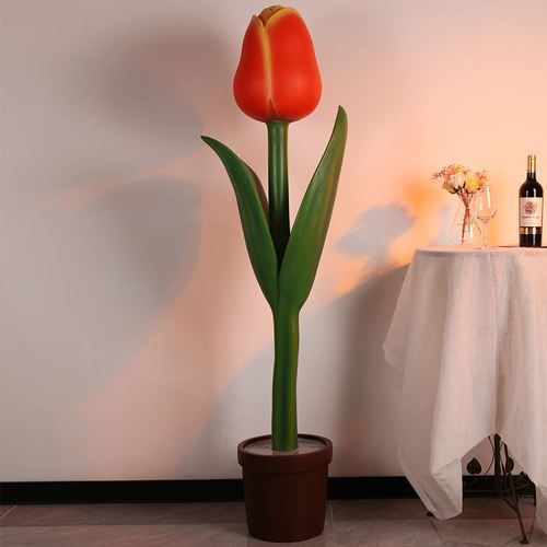 彩繪郁金香雕塑供需，標(biāo)識雕塑，景觀郁金香雕塑制造商