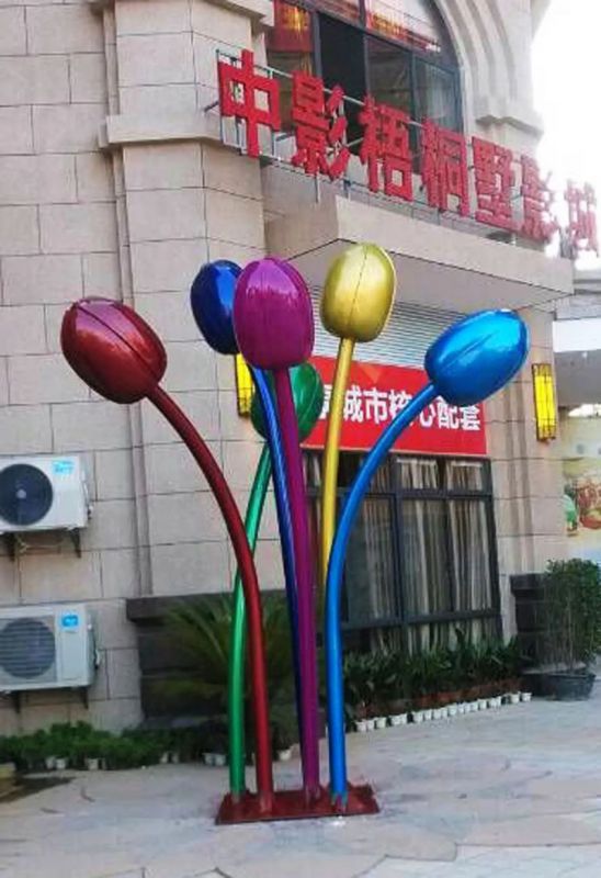 郁金香雕塑提供，多彩藝術(shù)，中式郁金香雕塑通用