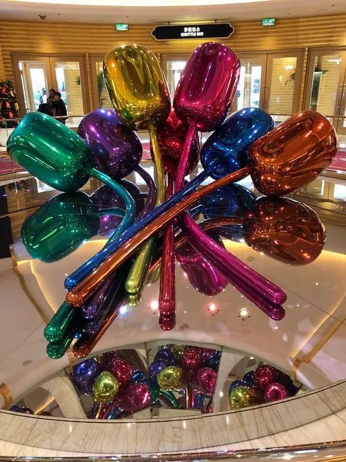 郁金香雕塑展品，彩鋼制作，戶外郁金香雕塑精品