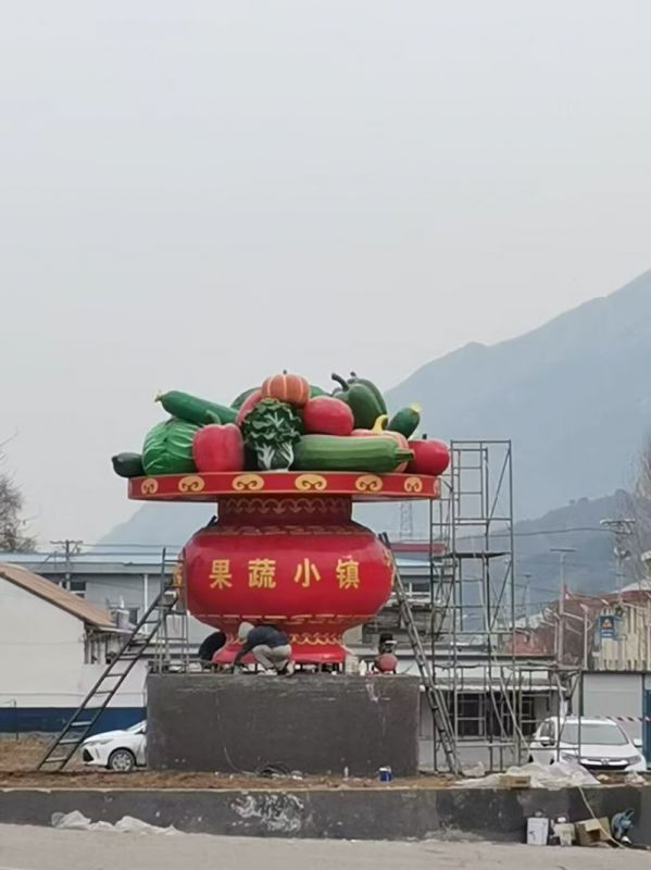 花籃雕塑點擊，景觀雕塑，旅游區(qū)花籃雕塑制作